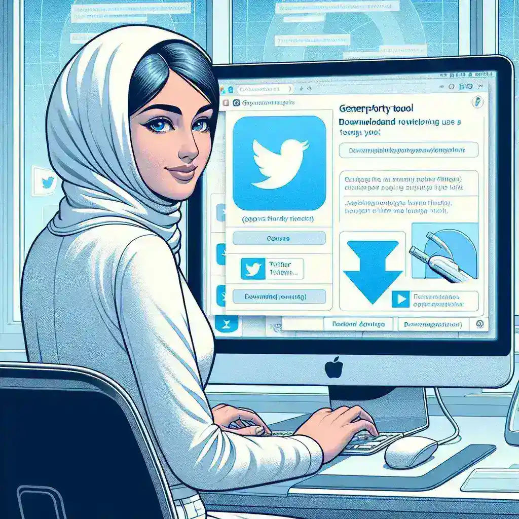 "Screenshot of sssTwitter interface showcasing easy steps to download Twitter videos, highlighted in the article 'Cara Mudah Download Video Twitter dengan sssTwitter - Panduan Lengkap 2025'"