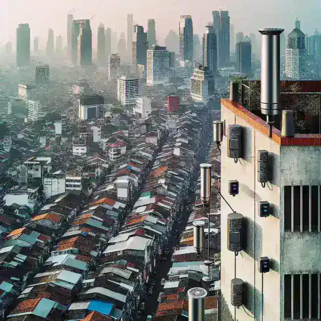 "Jakarta installs 5,000 noise pollution sensors in densely populated areas to monitor and reduce urban noise levels."